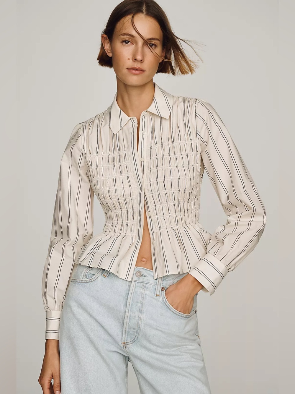 NEW Rails Bradshaw Cotton Buttondown Shirt, Medium